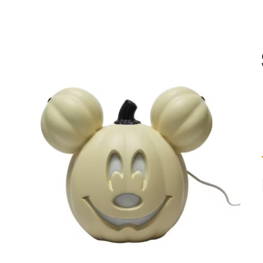 Disney Mickey Mouse Cream Pumpkin Light